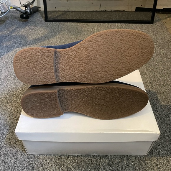 Steve Madden Chelsea Boots Men’s Size 11.5 Navy Blue Suede - Picture 8 of 9